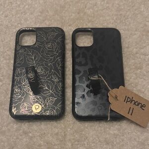 2 Black Loopy Cases for iPhone 11